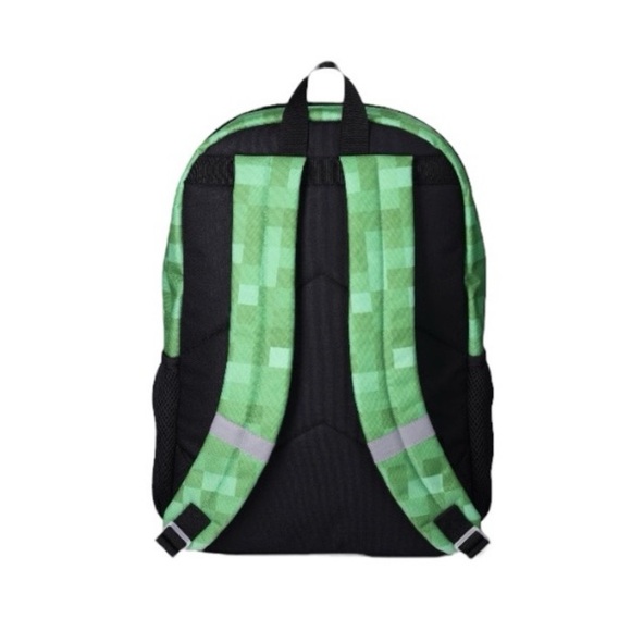 Minecraft Creeper 17” Backpack With Lunchbox And Keychain Set - Picture 2 of 6